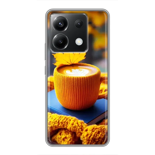 Чехол с принтом «Кофе на желтом пледе» для Xiaomi POCO X6 5G
