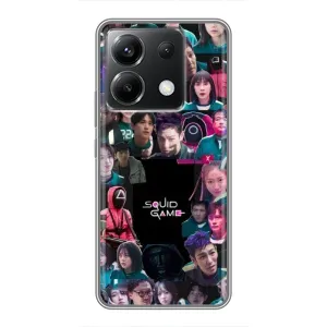 Чохол Гра в кальмара для Xiaomi POCO X6 5G (Колаж Гра кальмара)