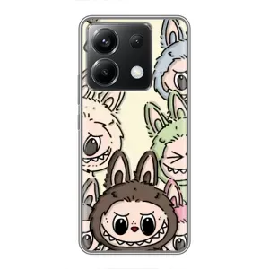 Чехол с Лабубу на Xiaomi POCO X6 5G (Золотая обезьяна Bored Ape)