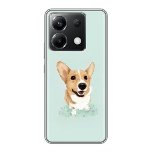 Чехлы с собаками для Xiaomi POCO X6 5G (VPrint) (Корги)