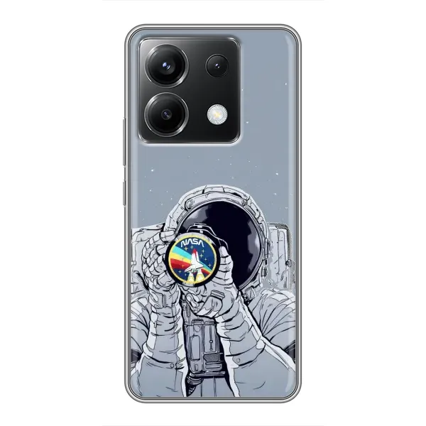 Чохол з принтом «Космонавт фото» для Xiaomi POCO X6 5G