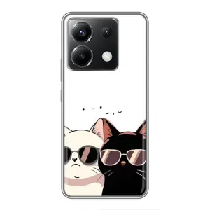 Чохол з малюнком кіт на Xiaomi POCO X6 5G (Коти в окулярах)