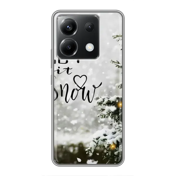 Чехол с принтом «Let it snow» для Xiaomi POCO X6 5G Чехол с принтом «Let it snow» для Xiaomi POCO X6 5G