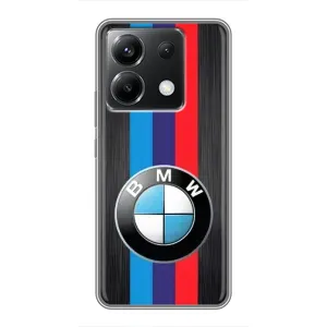 Чехол для ПОКО Х6 5G - с принтом БМВ (AlphaPrint) (Лого BMW)