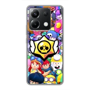 Чехол для Xiaomi POCO X6 5G Бравл Старс (VPrint) (Лого Brawl Stars)