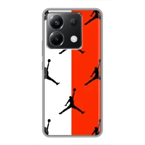 Чехлы для Xiaomi POCO X6 5G - с картинкой JORDAN (AlphaPrint) (Лого Джордан)