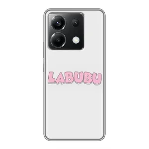 Чехол с Лабубу на Xiaomi POCO X6 5G (Лого Лабубу)
