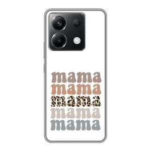 Чохли для мами на Xiaomi POCO X6 5G (Текстовий колаж мама)