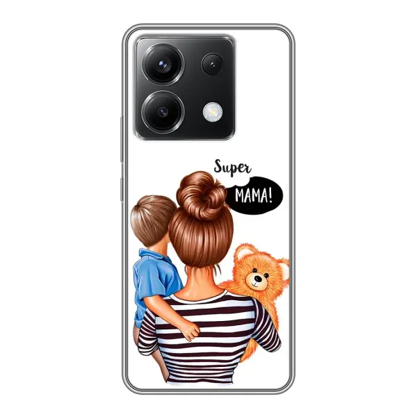 Чехол с принтом «Мама с сыном» для Xiaomi POCO X6 5G