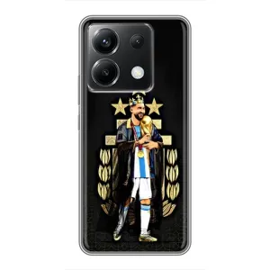 Чехлы для Xiaomi POCO X6 5G (Leo чемпион) (AlphaPrint) (Месси Король)
