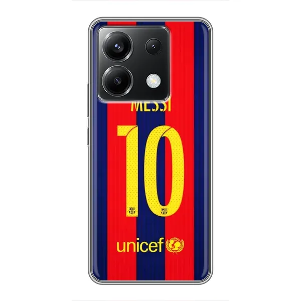 Чехол с принтом «Messi Barca 10» для Xiaomi POCO X6 5G