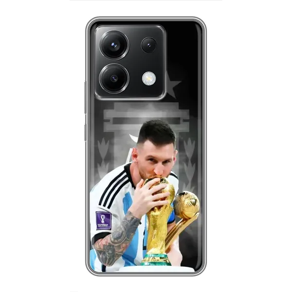 Чехол с принтом «Месси Чемпион» для Xiaomi POCO X6 5G