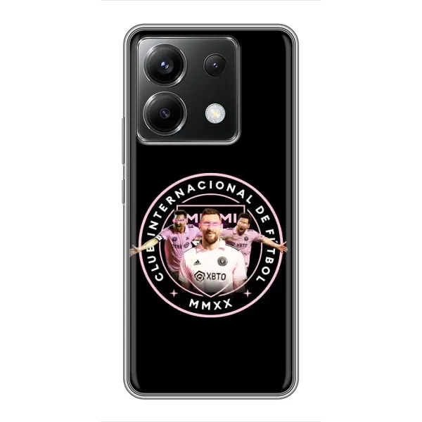 Чехол с принтом «Месси в лого» для Xiaomi POCO X6 5G