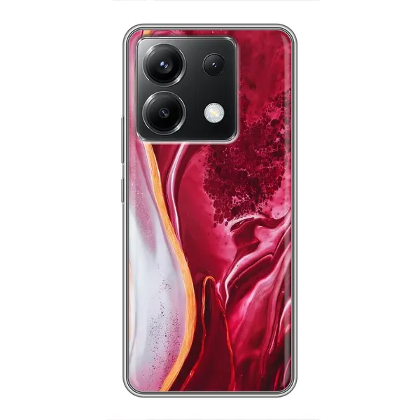 Чехол с принтом «Мрамор красный» для Xiaomi POCO X6 5G Чехол с принтом «Мрамор красный» для Xiaomi POCO X6 5G