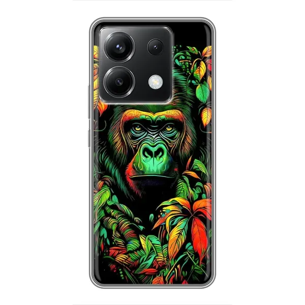 Чехол с принтом «Обезьяна в тропиках» для Xiaomi POCO X6 5G