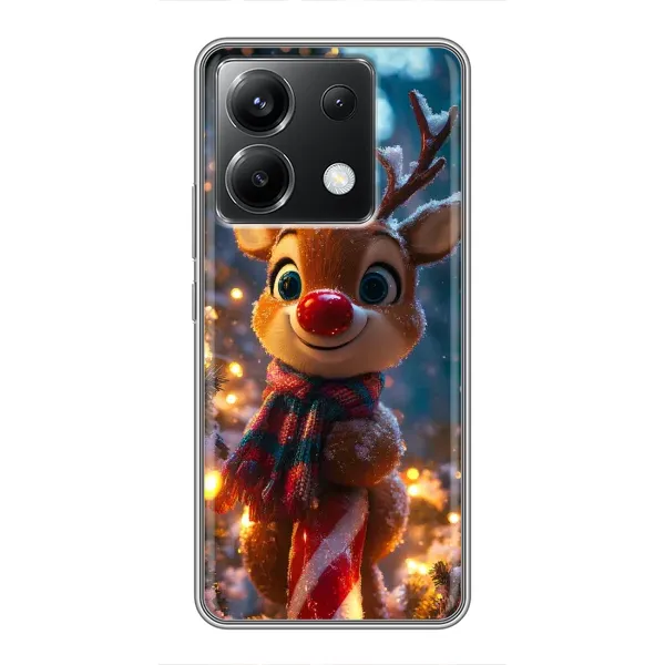 Чехол с принтом «Олень с шарфом» для Xiaomi POCO X6 5G Чехол с принтом «Олень с шарфом» для Xiaomi POCO X6 5G