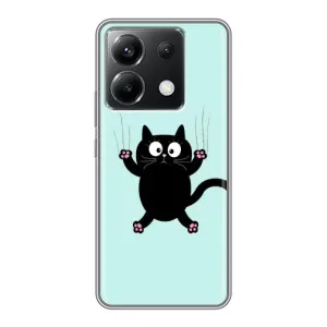 Чохол з принтом для Xiaomi POCO X6 5G (AlphaPrint) Модні коти (Падаючий кіт)