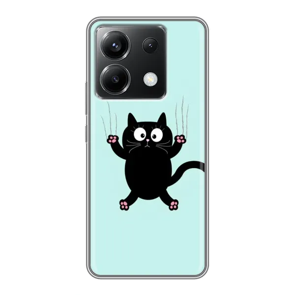 Чехол с принтом «Падающий кот» для Xiaomi POCO X6 5G