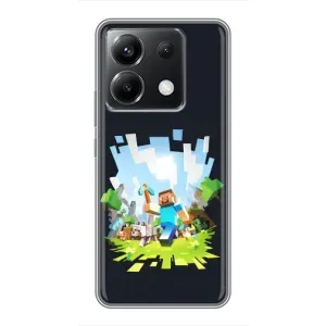Чохол Майнкрафт на Xiaomi POCO X6 5G (AlphaPrint) Minecraft (персонажі Minecraft)