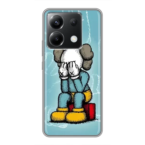 Чехол с принтом «Плач Bearbrick» для Xiaomi POCO X6 5G