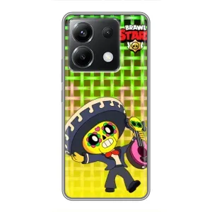 Чехлы Brawl Stars для Xiaomi POCO X6 5G (AlphaPrint) (Поко в самбреро)