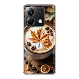 Чехол с уникальным дизайном «Осень с кофе» для Xiaomi POCO X6 5G (Пряный кофе)