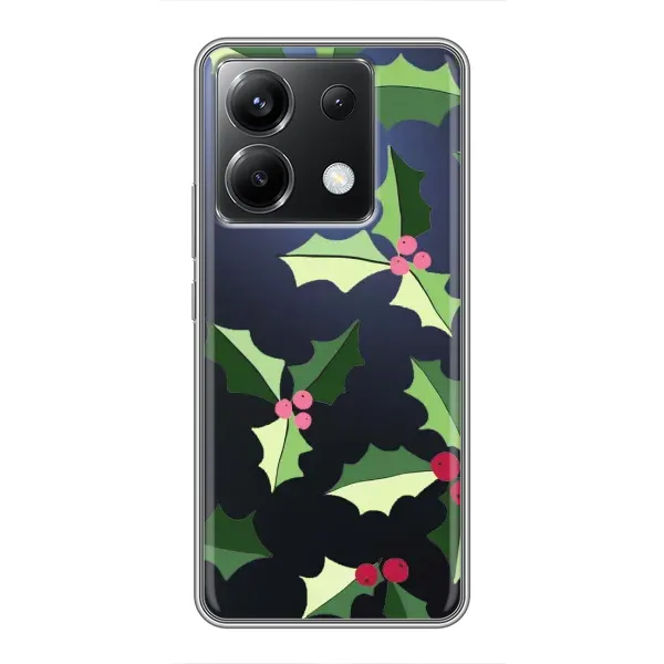 Чехол с принтом «Рождественский фон» для Xiaomi POCO X6 5G