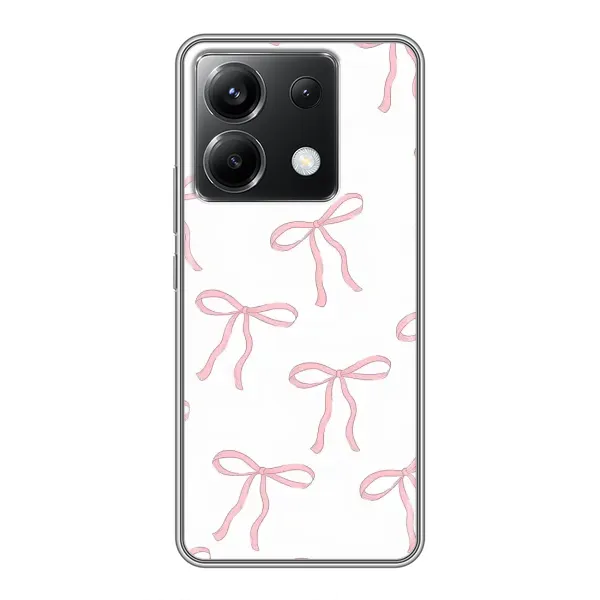 Чехол с принтом «Розовые бантики» для Xiaomi POCO X6 5G
