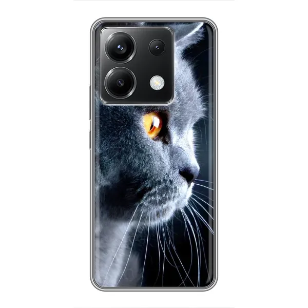 Чехол с принтом «Серый Кот» для Xiaomi POCO X6 5G Чехол с принтом «Серый Кот» для Xiaomi POCO X6 5G