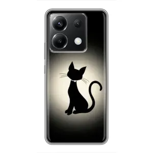 Чохол з принтом для Xiaomi POCO X6 5G (AlphaPrint) Модні коти (Силует котика)