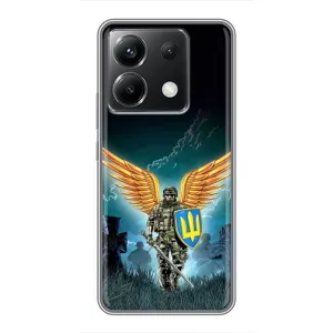 Чехлы с картинкой ЗСУ для Xiaomi POCO X6 5G (AlphaPrint) (Солдат ЗСУ)