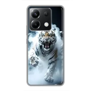 Чохол з принтом «Білий тигр у диму» для Xiaomi POCO X6 5G