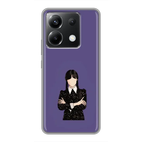 Чехол с принтом «Уэнздей в черном» для Xiaomi POCO X6 5G