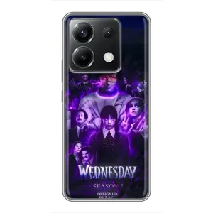 Чохол з дизайном Венздей 2 на Xiaomi POCO X6 5G (Фіолетова магія Венздей)