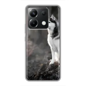 Чехол с Хаски для Xiaomi POCO X6 5G - (AlphaPrint) (Верный пес)