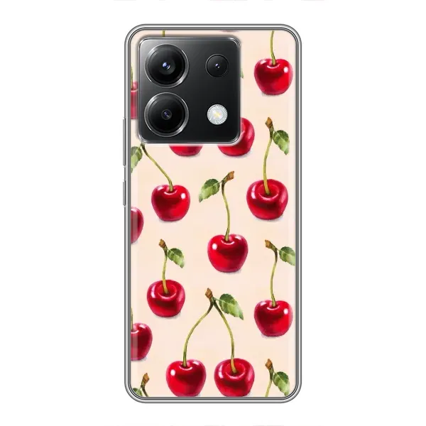 Чехол с принтом «Вишня» для Xiaomi POCO X6 5G Чехол с принтом «Вишня» для Xiaomi POCO X6 5G