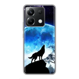 Защитные чехлы для ПОКО Х6 5G (AlphaPrint) (ХИТ продаж) ВОЛК (Волк на луну)