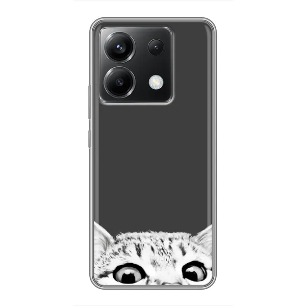 Чехол с принтом «Выглядывает кот» для Xiaomi POCO X6 5G