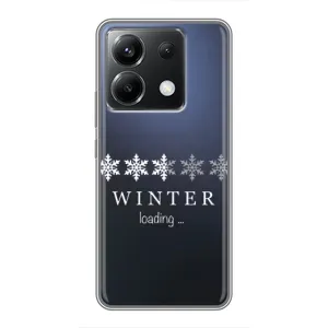 Зимні Чохли для Сяомі ПОКО ІКС 6 5Ж - прозорий фон (Winter loading)