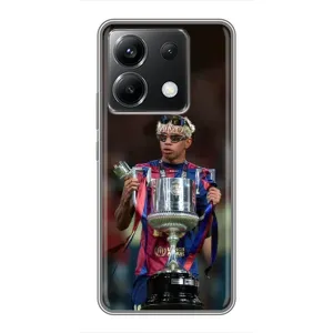 Чохол з футболістом Ламін Ямаль Xiaomi POCO X6 5G (Ямаль з кубком)