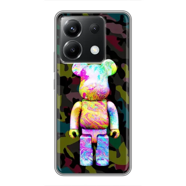 Чехол с принтом «Яркий Bearbrick» для Xiaomi POCO X6 5G