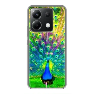 Чохол з пташками на Xiaomi POCO X6 5G (VPrint) (Яскравий Павлин)