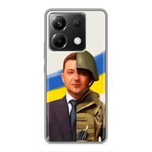 Чохол для Xiaomi POCO X6 5G (AlphaPrint - с принтом Зеленського) (Зеленский солдат)