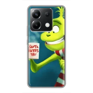 Різдвяні Чохли для Xiaomi POCO X6 5G (VPrint) (Зелений Грінч)