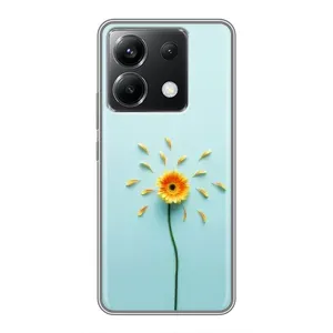 Чохли з квітами для Xiaomi POCO X6 5G (VPrint) (Жовта квітка)