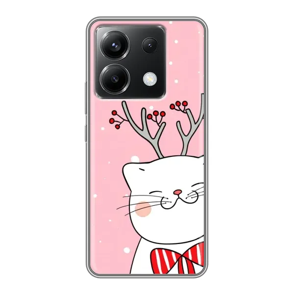 Чохол з принтом «Зимовий кіт» для Xiaomi POCO X6 5G