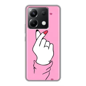 Чохол з принтом для Xiaomi POCO X6 5G (AlphaPrint - Знак сердечка) (Знак Love)