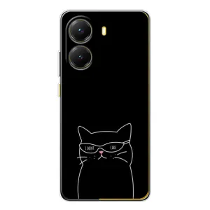 Чехол с рисунком кот на Xiaomi POCO X7 Pro (Равнодушный кот)