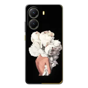 Чехлы (ART) Цветы на Xiaomi POCO X7 Pro (VPrint) (Білі квіти)