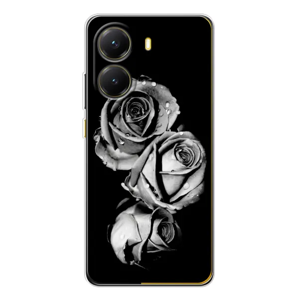 Чехол с принтом «Черная роза» для Xiaomi POCO X7 Pro